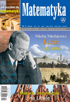 okładka czasopisma Matematyka nr 8 wrzesień 2010 (365)